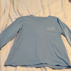 Vineyard Vines Sky Blue Crew Neck long sleeve Shirt